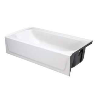   ft. Left Drain Bath Tub in White 011 7001 00 