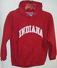   & BARRYS Red Indiana University Hood Sweatshirt 10 12 Medium IU EUC