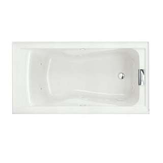 Evolution 5 ft. Whirlpool Tub with EverClean with Right Hand Drain in 