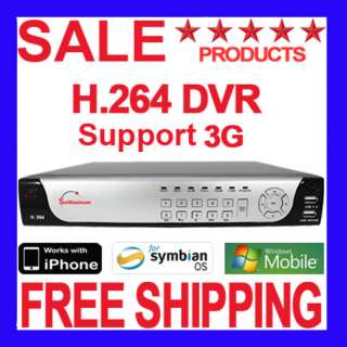 CH CHANNEL H.264 CCTV REAL TIME STANDALONE DVR IPHONE  