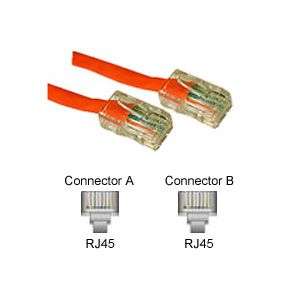 Cables To Go 7 CAT5e Crossover Patch Cable Orange
