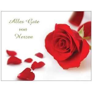 Glückwunschkarte Einladungskarte Grußkarte Rose Blume Liebe 