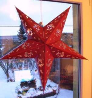 Schöner großer Weihnachtlicher Fenster Stern mit Beleuchtung 230V in 