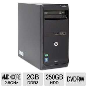 HP PRO 3405 XZ934UT Desktop PC   AMD Quad Core A6 3650 2.6GHz, 2GB 