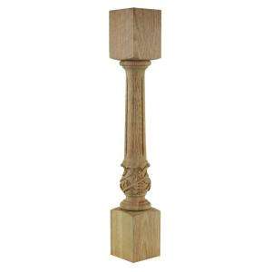Foster Mantels Fluted Vine 4 1/2 in. x 2 1/2 ft. x 4 1/2 in. Wood 