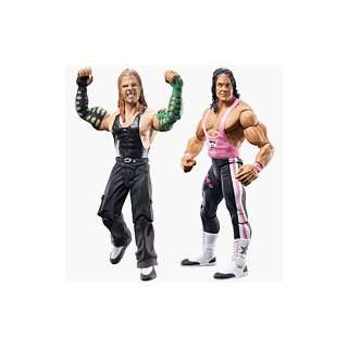 Jeff Hardy & Bret Hart Classic 2 Pack Figures: .de: Spielzeug
