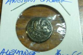 ALEXANDER THE GREAT DRACHMA SILVER COIN 323 330 BC 16 MM ANCIENT 