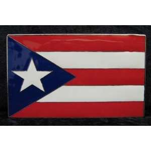 Buckle mit Puerto Rico Flagge, San Juan: .de: Sport & Freizeit