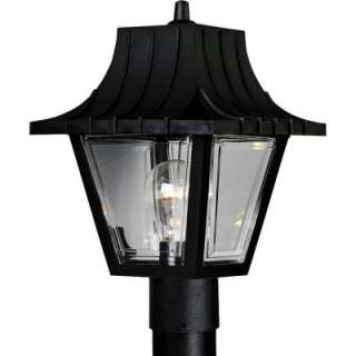   Textured Black 1 Light Post Lantern P5414 31 