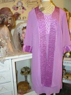 MOTHER OF THE BRIDE *LILAC* Wedding Party JACKET DRESS 16W  