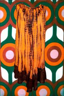Indian Gipsy Batik Hippie Kleid Boho Ethno 70er Jahre  