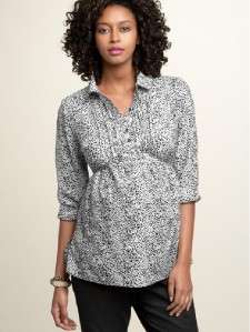 NEW Gap maternity Ruffle tie shirt blouse