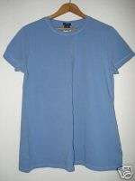 NWT Gap Maternity Blue SS Shirt Top Medium M  