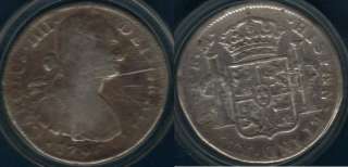 1796 MEXICO CAROLUS IIII SILVER FM 8 REALES COIN SCARCE  