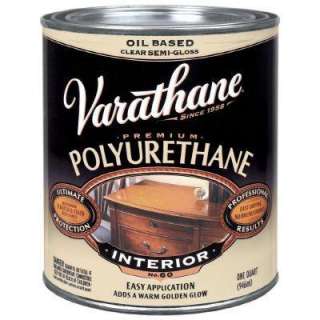Varathane 1 qt. Clear SemiglossPremium Oil Based Interior Polyurethane