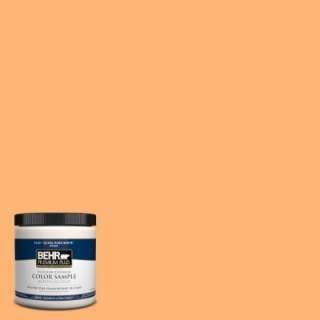 BEHR Premium Plus 8 Oz. Ripe Peach Interior/Exterior Paint Tester 