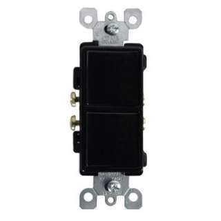   15 Amp Black Double Rocker Switch R55 05634 0ES 