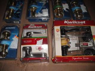 KWIKSET AND SCHLAGE HALL AND CLOSET BED AND BATH SETS  