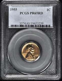 Jetproofs™ proudly offers this 1955 Proof Cent PCGS PR65 Red 