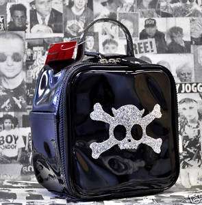 SQUARE SHAPE LUNCH BOX STYLE BAG ZIPP TOP SKULL PATCHED  