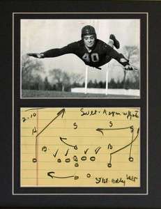 Repro Hand written football play by Vince Lombardi Green Bay Packers 