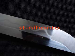   japanese wakizashi/katana sword clay tempered sanmai blade  
