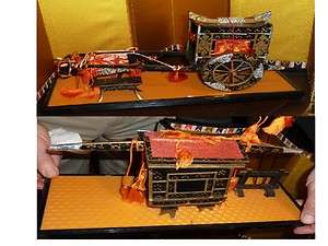 Vintage Asian Japanese Hina Doll Furniture Ox Cart  