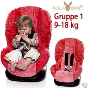 WALLABOO Auto Kindersitz Gr.1 ERSATZBEZUG Baby NEU Rot  