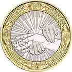£2 BIMETALLIC UK COIN TWO POUNDS 2010 FLORENCE NIGHTINGALE 100 