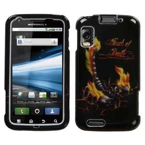Fire Scorpion Hard Case Phone Cover Motorola Atrix 4G  