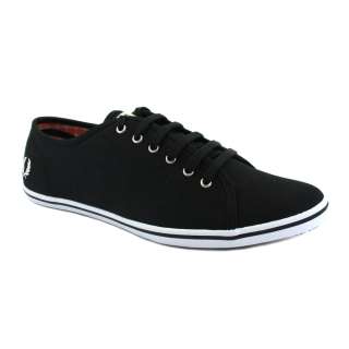 Fred Perry B9086W Womens Phoenix Canvas Trainers Black White  
