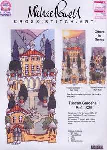 Michael Powell Cross Stitch Kit X25 Tuscan Gardens II  