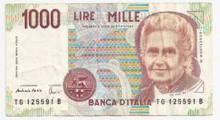 1000 lire Maria Montessori a Varese    Annunci