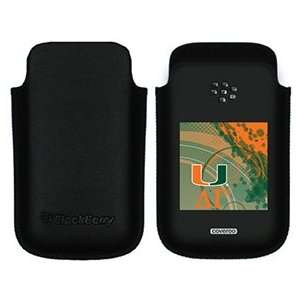   Miami Delta Gamma Swirl on BlackBerry Leather Pocket Case Electronics