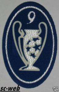TOPPA PATCH TROPHY 9 CHAMPIONS LEAGUE REAL MADRID  