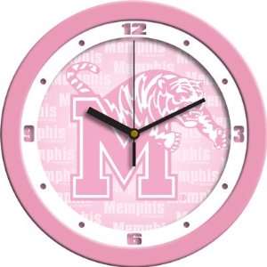  Memphis Tigers 12 Pink Wall Clock