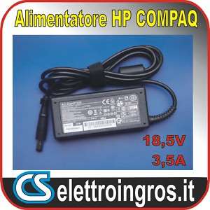 ALIMENTATORE NOTEBOOK PER HP COMPAQ 18,5V 3.5A 7.4 5.0M  