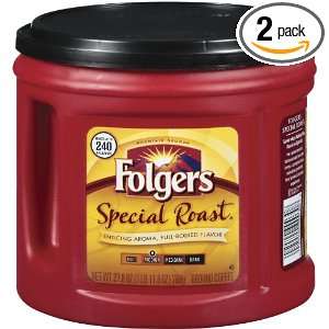 Folgers Special Roast Coffee, 27.8 Ounce Cans (Pack of 2)  