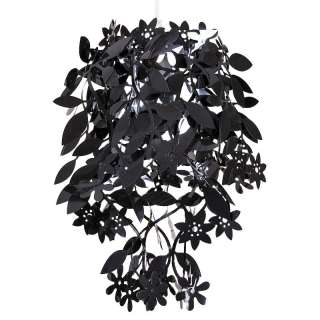 Modern Black Leaf Ceiling Light Chandelier Lampshade  