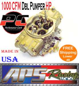 Performance Carb 1000 CFM Double Pump HP Holley 4150  