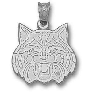  University of Arizona Wildcat 1/2 Pendant (Silver 