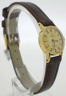 Omega Geneve Pre Owned Ladies Classic 9ct Gold Watch  