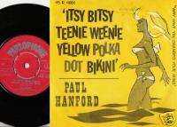 PAUL HANFORD YELLOW POLKA DOT BIKINI DANISH 45+PS 1960  