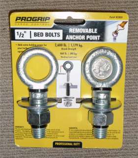 Bed Bolts Removable Eye Bolt, Anchor Point for Trays or Van Walls Size 