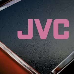  JVC Pink Decal JVC Audio Car Truck Bumper Window Pink 
