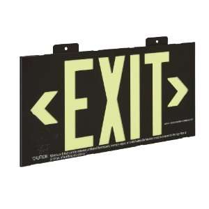 Glo Brite 7001 8.25 by 15.25 Inch Single Face Wall Mount Eco Exit Sign 
