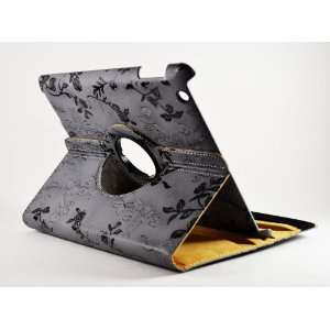 Leather Case Coverr w/ Swivel Stand for iPad 3 / The New iPad HD (3rd 