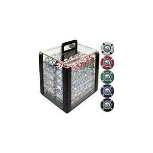  U.S. Navy Seal 1,000 Poker Chips in Acrylic Carrier 