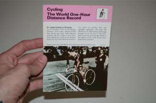 Eddy Merckx + world track one hour record booklet NOS  