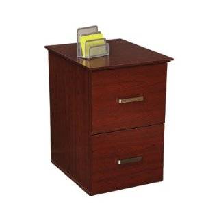 OfficeMax Mahogany Finish 2 Drawer Vertical File Cabinet by OfficeMax